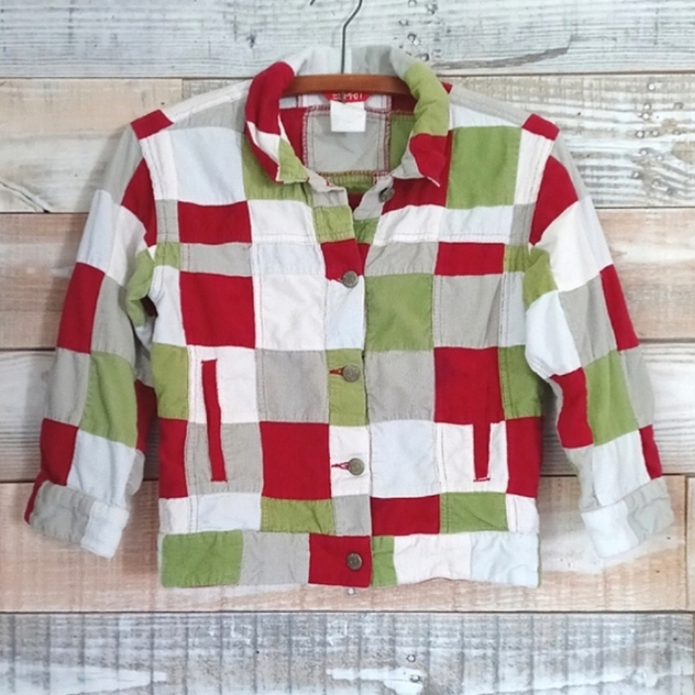 Vintage 1990s esprit patchwork jacket top